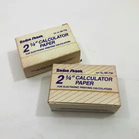 65-715 RADIOSHACK Calculator Paper Rolls Box