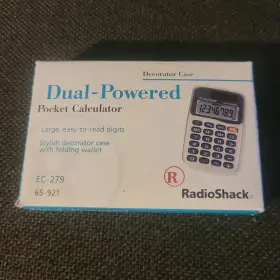 040293124571 RADIOSHACK Radio Solar Pocket Calculator Ec Box