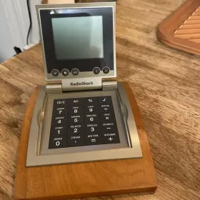 8-DIGIT RADIOSHACK Desktop Calculator Wood Cabinet #2