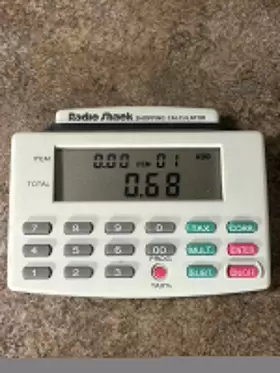 4458320 RADIOSHACK Radio Lcd Shopping Calculator Cat #3