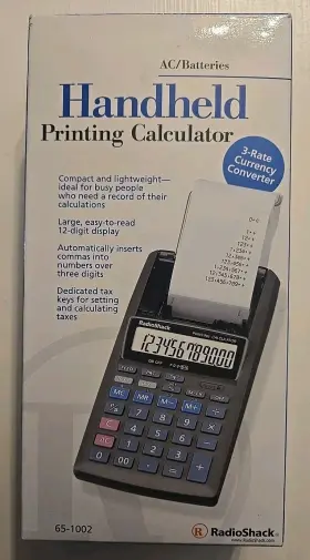 65-1002 RADIOSHACK Nos Radio Printing Calculator Paper