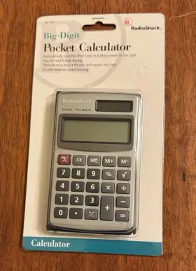 65-505 RADIOSHACK Radio Dual Pocket Calculator