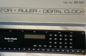 65-551 RADIOSHACK Radio Ruler Calculator Clock Box #2