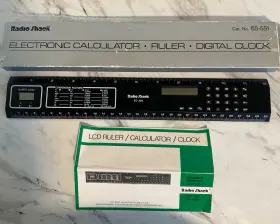 65-551 RADIOSHACK Radio Ruler Calculator Clock Box