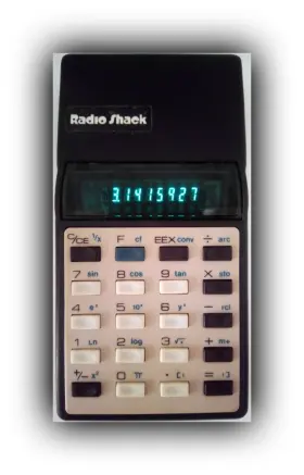 65-637 RADIOSHACK Vfd Display Pocket Scientific Calculator