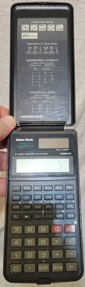 65-820 RADIOSHACK Radio Algebraic Calculator