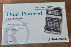 65-924 RADIOSHACK Radio Dual Pocket Calculator Box Manual