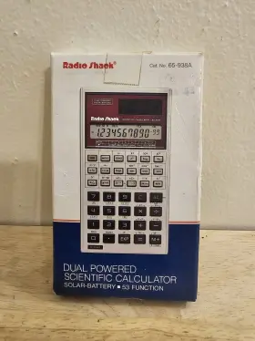 65-938A RADIOSHACK Radio Dual Solar Battery Scientific
