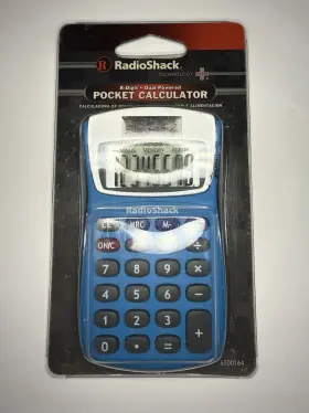 6500164 RADIOSHACK Calculator Solar