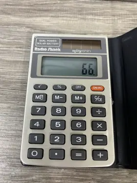 89260 RADIOSHACK Radio Calculator Ec Mity Battery Solar #2