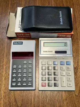 EC-2013 RADIOSHACK Radio Calculators Solar