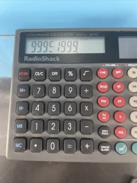 EC-227 RADIOSHACK Radio Conversion Calculator English Solar #3