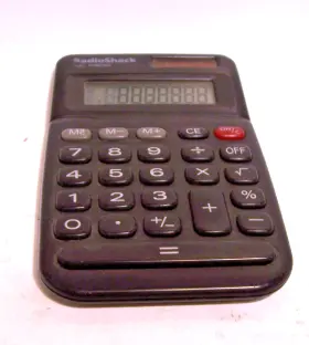 EC-233 RADIOSHACK Radio Dual Solar Battery Calculator