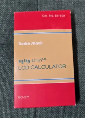 EC-271 RADIOSHACK Radio Mity Lcd Calculator Box