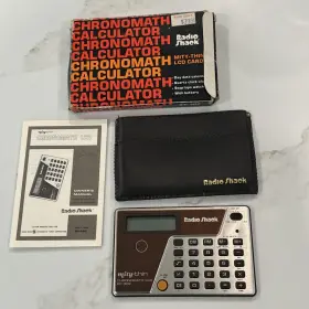 EC-302 RADIOSHACK Radio Mity Chronomath Lcd Calculator Manual