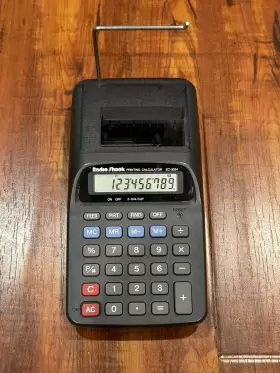EC-3024 RADIOSHACK Radio Lcd Handheld Printer Calculator Box #2
