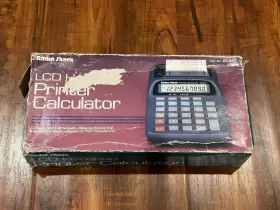 EC-3024 RADIOSHACK Radio Lcd Handheld Printer Calculator Box #3