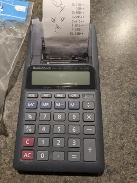 EC-3031 RADIOSHACK Radio Printing Calculator Printer Paper #3