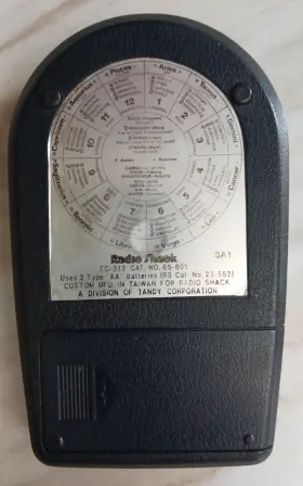 EC-312 RADIOSHACK Radio Astrology Astro Calculator #2