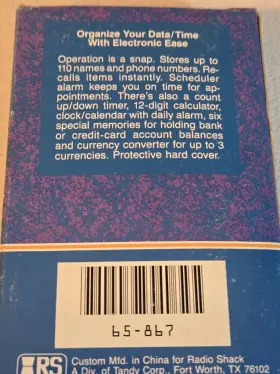 EC-358 RADIOSHACK Radio Cat Data Organizer Box #3