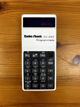 EC-4001 RADIOSHACK Radio Programmable Calculator Box Manuals #2