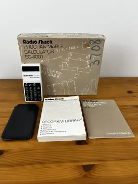 EC-4001 RADIOSHACK Radio Programmable Calculator Box Manuals