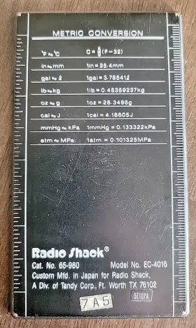 EC-4016 RADIOSHACK Radio Solar Power Scientific Calculator #2