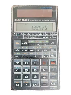 EC-4016 RADIOSHACK Radio Solar Power Scientific Calculator