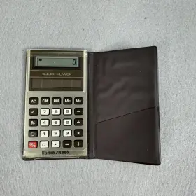EC-402 RADIOSHACK Radio Solar Calculator Folio Cat