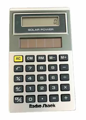 EC-403 RADIOSHACK Radio Solar Calculator Cat Circa