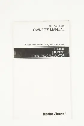 EC-4042 RADIOSHACK Radio Student Scientific Calculator #3