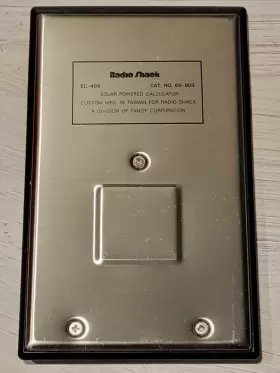 EC-405A RADIOSHACK Radio Calculator Solar Pocket #2