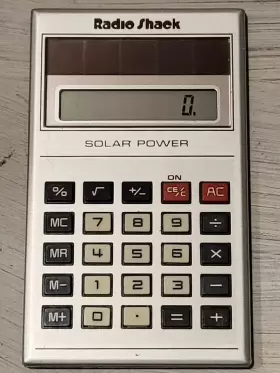 EC-405A RADIOSHACK Radio Calculator Solar Pocket
