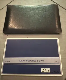 EC-413 RADIOSHACK Radio Micro Calculator Card Solar #2