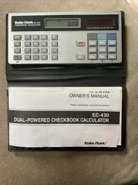 EC-430 RADIOSHACK Radio Checkbook Calculator #2