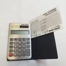 EC-445 RADIOSHACK Dual Power Calculator Receipt Cat