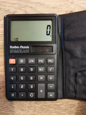 EC-448 RADIOSHACK Radio Calculator Solar Clock #2