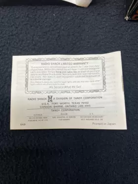 LCD-EC-301 RADIOSHACK Radio Chronomath Box Manual #3