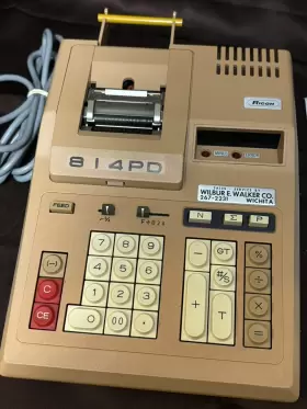 814-PD RICOH Desktop Calculator Adding #3