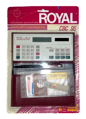 022447164756 ROYAL Checkbook Calculator Wallet Collectible
