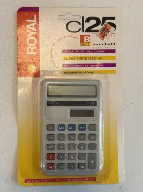 022447164879 ROYAL Handheld Solar Battery Calculator