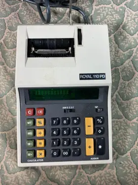 110PD ROYAL Calculator Adding