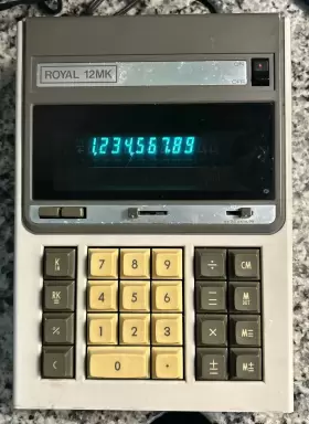 12MK ROYAL Mk Desktop Calculator Memory