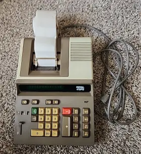 410PD ROYAL Electric Calculator Adding Paper Ink