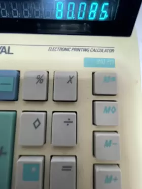 450PD ROYAL Accounting Printing Desk Calculator Adding #3
