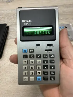 81CS ROYAL Calculator Lcd