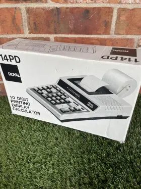 114PD ROYAL BUSINESS Adding Calculator Box #3