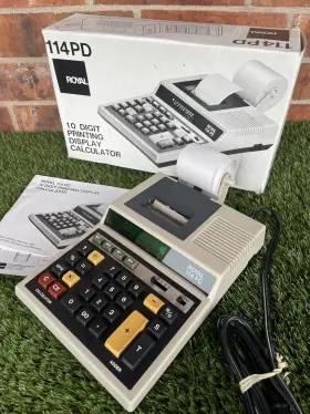 114PD ROYAL BUSINESS Adding Calculator Box