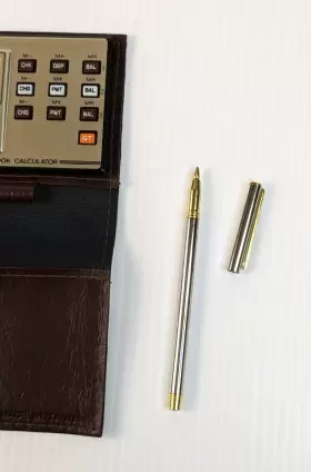 LCB841 ROYAL Checkbook Calculator Fold Pen #3