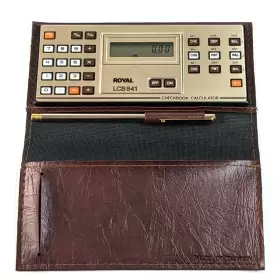 LCB841 ROYAL Checkbook Calculator Fold Pen